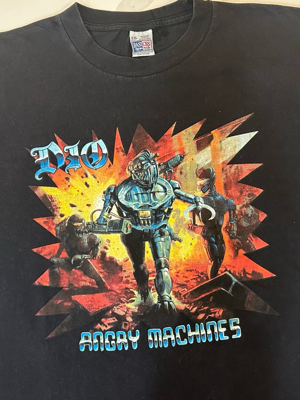 Vintage 1996 DIO Angry Machines BASICSS Tour T-Shirt XXL  90’s Heavy Metal